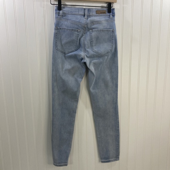 Garage Women 01 Blue Jeans High Rise Med Wash Skinny Fit Slim thru thigh leg - Picture 2 of 11